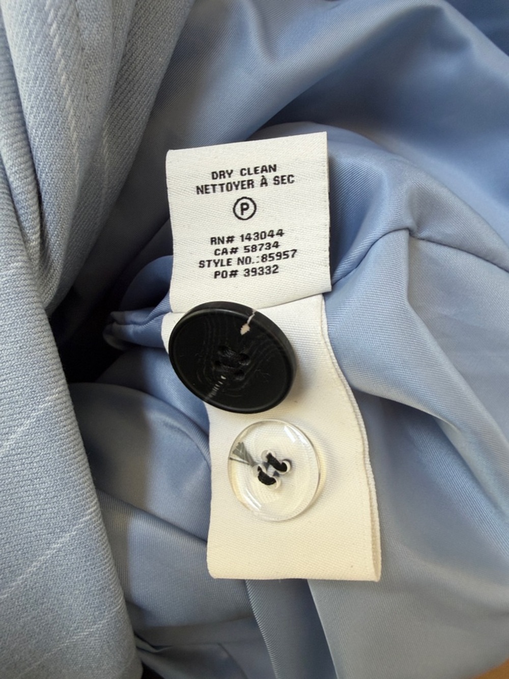 Bagatelle Light Blue Pinstripe Trench Coat-NWT - Picture 9 of 11